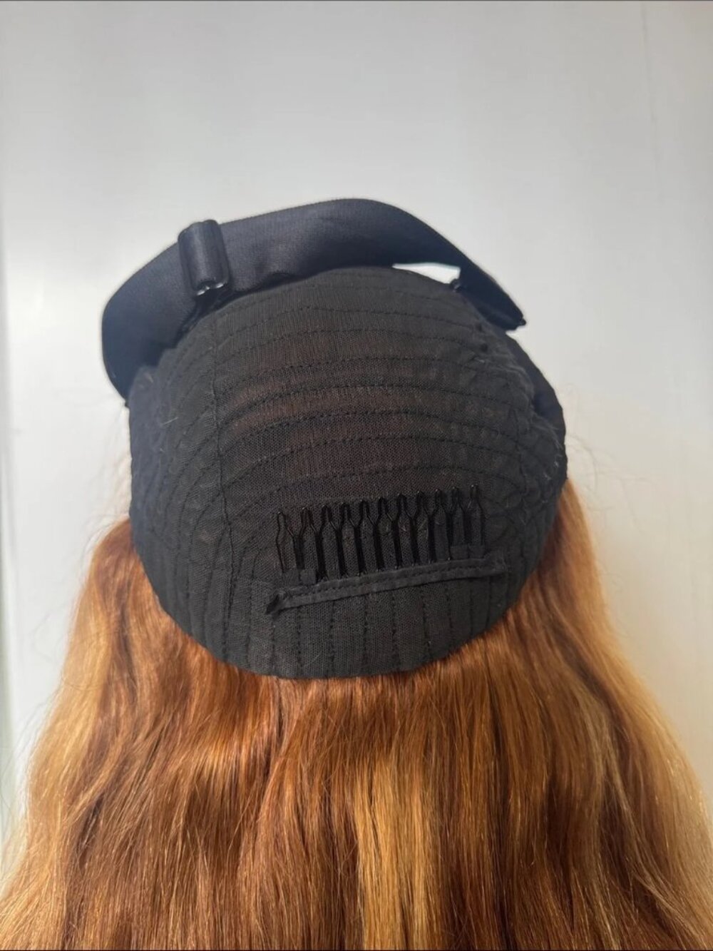 100% Human Hair Lace Front Wig Medium Brown Straight Highlighted Pre-Owned - Picture 10 of 10